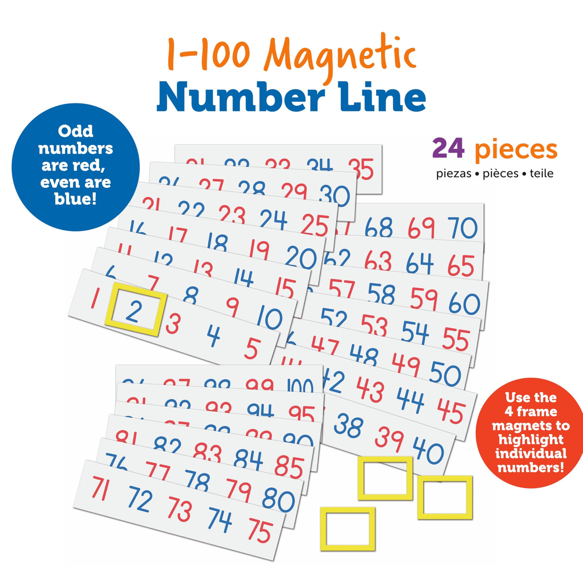 Learning Resources magnets teach parity visibly, aiding early math learning.