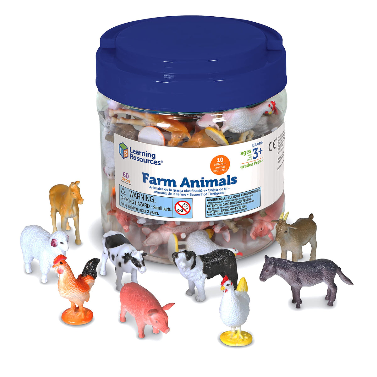 Learning Resources farm animal counters horse large durable figure for counting practice