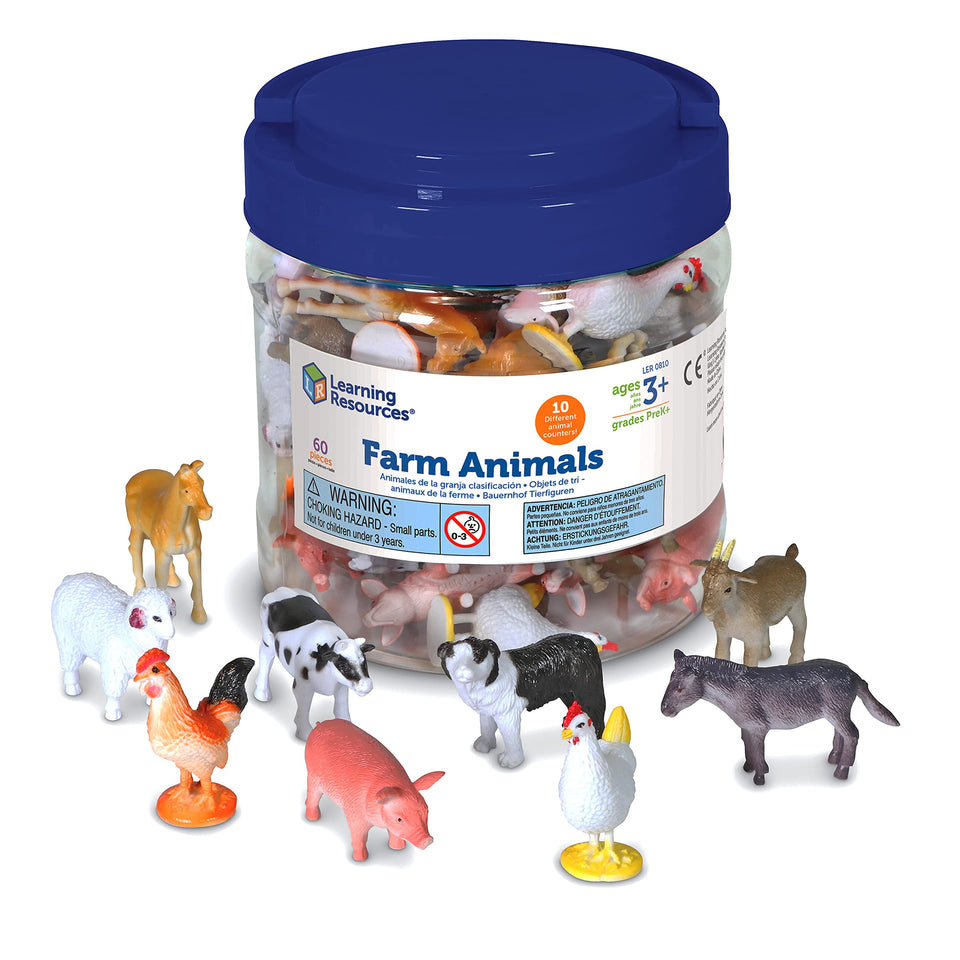Learning Resources farm animal counters horse large durable figure for counting practice