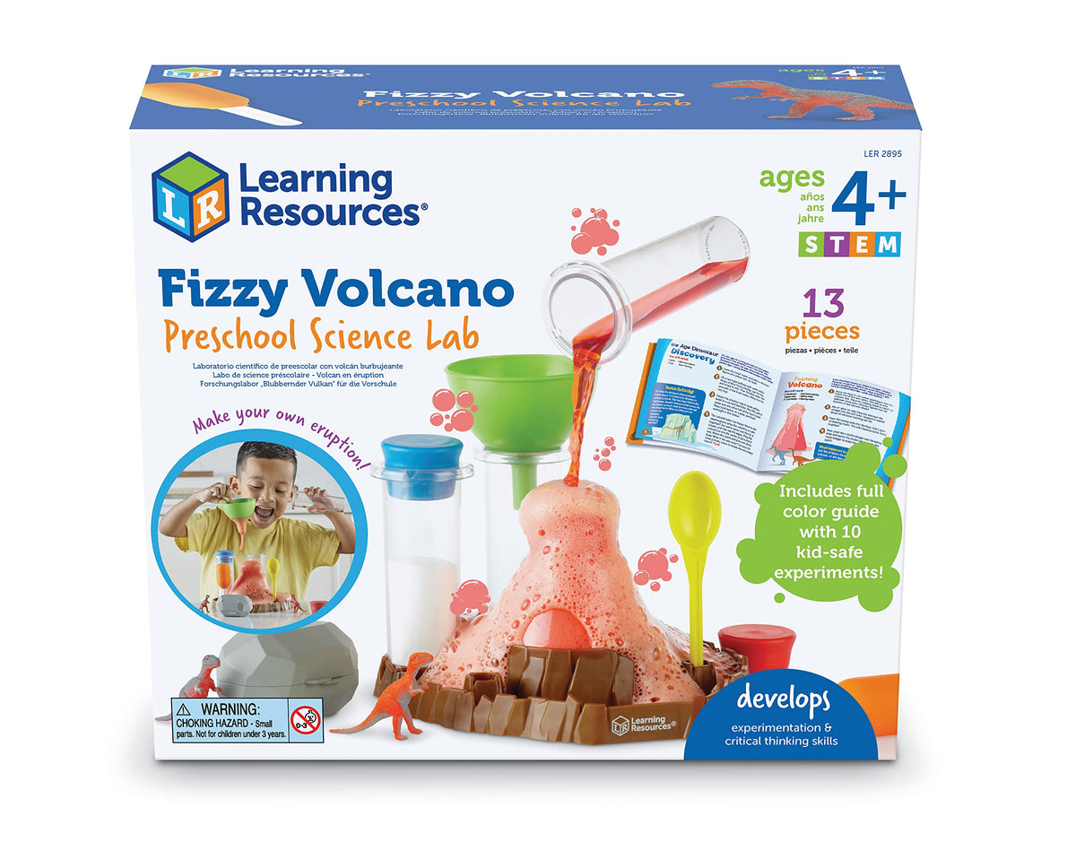 Learning Resources Fizzy Volcano storage image showcases easy storage after experiments.
