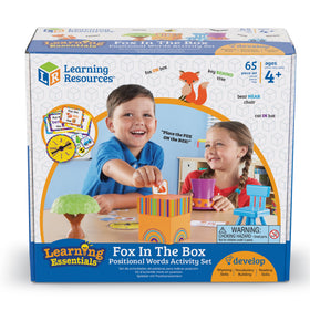 Learning Resources Fox in the Box durable plastic pieces withstand active use.