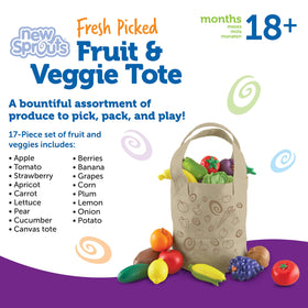 Eco-friendly tote by Learning Resources promoting durable, reusable play set