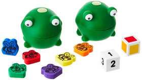 Learning Resources Froggy Feeding Fun Game features 60 flies for counting, sorting, and imaginative play