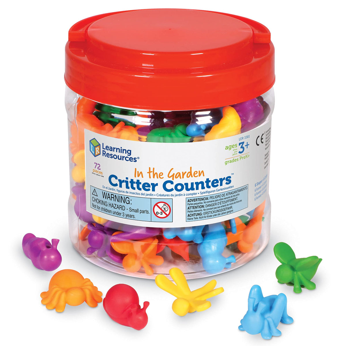Learning Resources Garden Critter Counters dragonfly counter for tactile counting practice