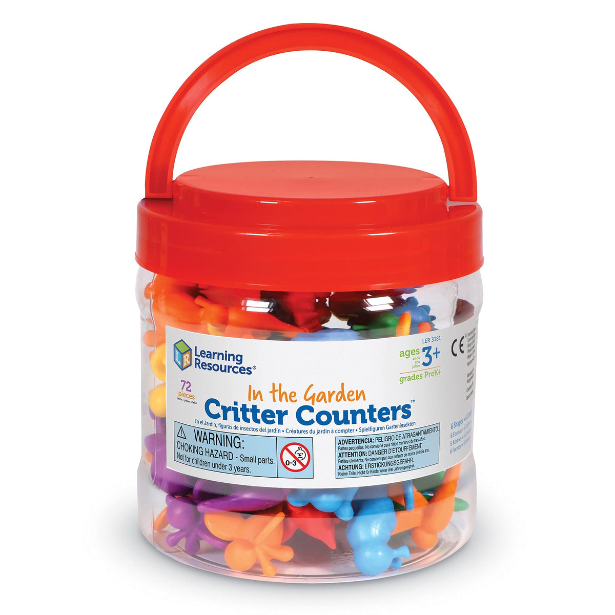 Learning Resources Garden Critter Counters spider and bee counter enhances classroom math play