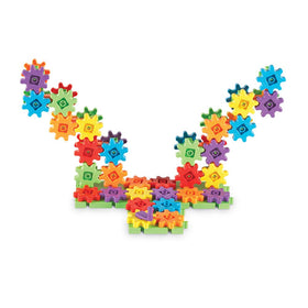 Learning Resources colorful pieces inspire imaginative machines and rotating creations.
