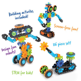 Learning Resources Gears in Motion compatible with other sets for expanded creativity.