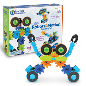 Learning Resources Gears in Motion rolling tread promotes hands-on exploration and movement.