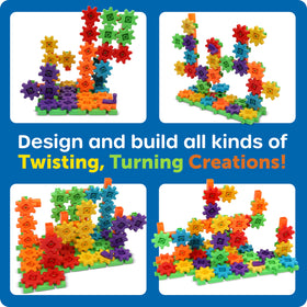 Learning Resources gears are kid-friendly for easy grabbing and precise placement.