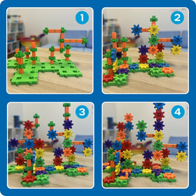 Learning Resources Gears! Gears! Gears! interlocking bases support open-ended STEM construction fun