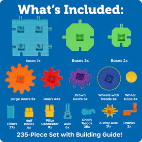 Learning Resources Gears Mega Builds kids building together inspires collaboration.