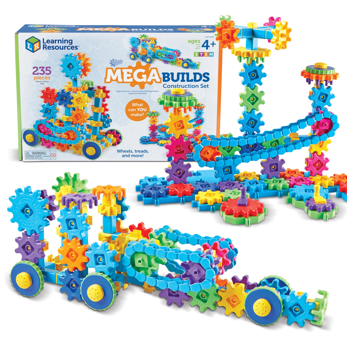 Learning Resources Gears Mega Builds pieces spread sparks unlimited creativity.