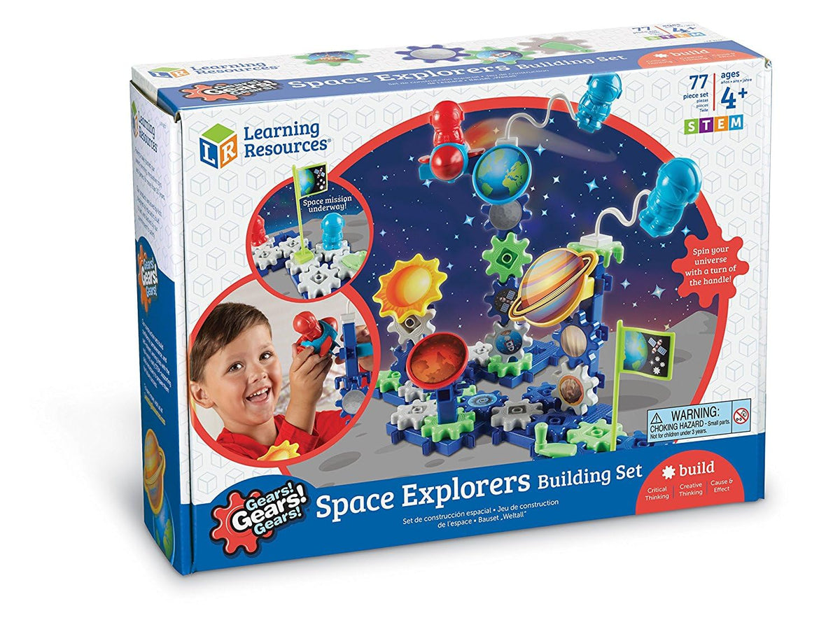 Learning Resources Gears! Space Explorers activity guide boosts structured problem-solving ideas.
