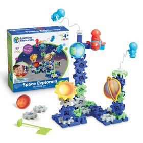 Learning Resources Gears! Space Explorers astronauts stimulate imaginative building and fine motor skills.