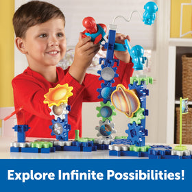 Learning Resources Gears! Space Explorers planets promote open-ended space-world exploration.