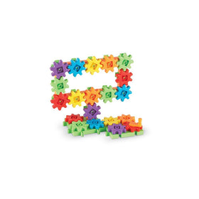 Learning Resources Gears Starter Building Set six-way axles enable dynamic motion and multiple assembly options.