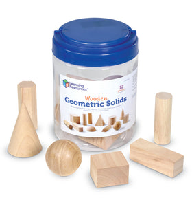 Learning Resources geometric solids sphere in wood for hands-on geometry practice