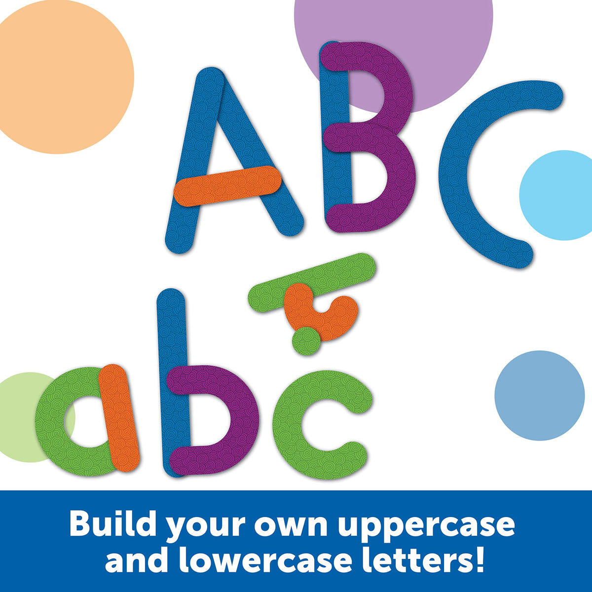 Learning Resources Giant Magnetic Letter Construction durable magnets enable classroom reuse and hands-on learning