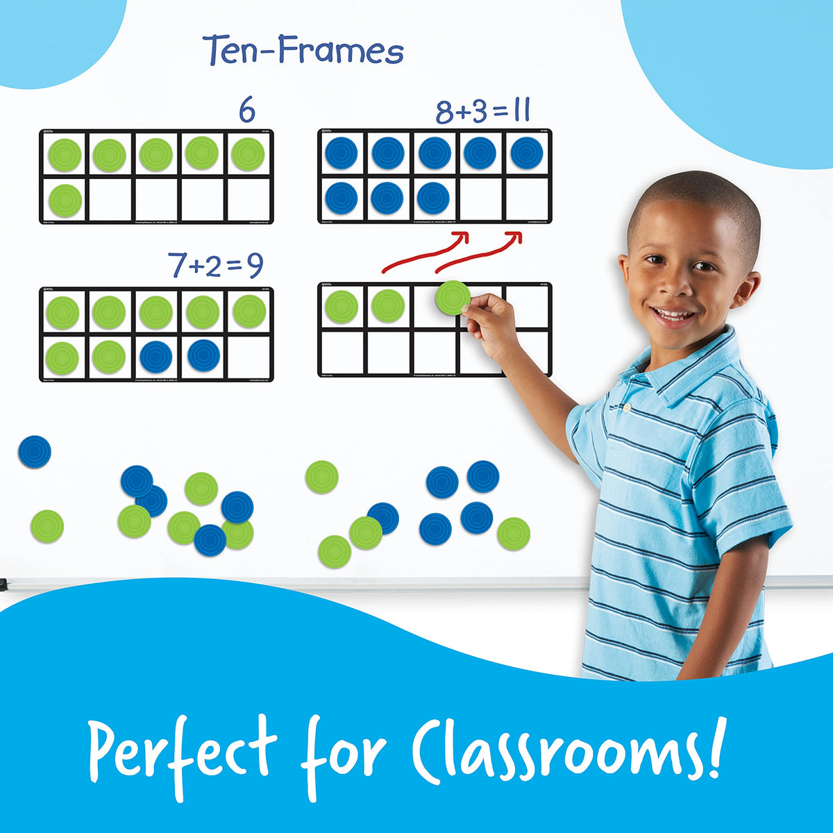 Learning Resources giant ten frame set ideal gift for homeschooling and classrooms
