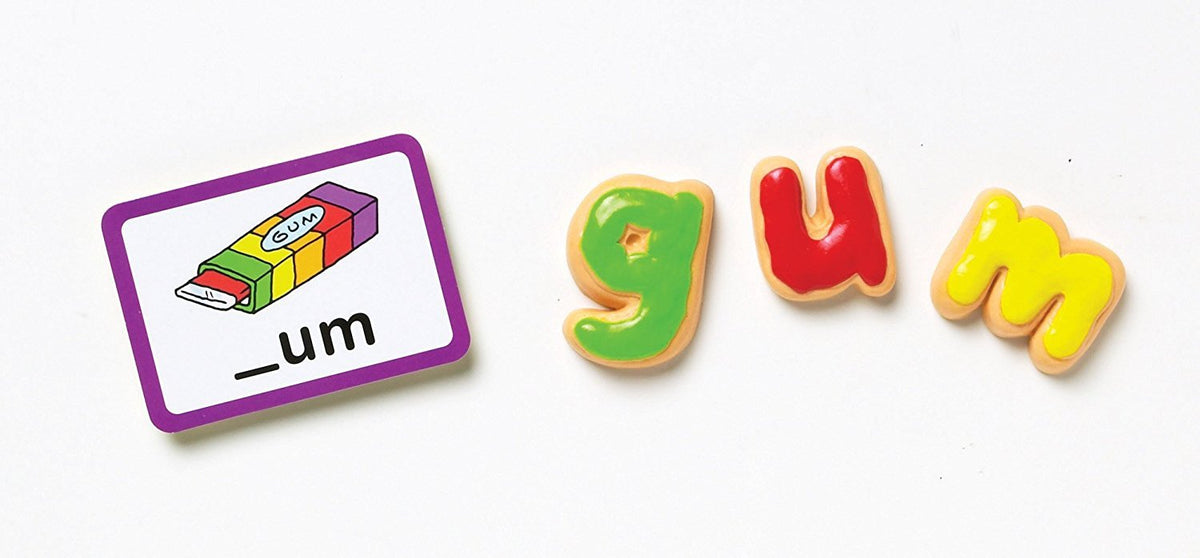 Learning Resources Goodie Games ABC Cookies rubber-textured letters engage touch and memory.
