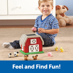 Learning Resources Hide-N-Go Moo cow figures for feel-and-find play.