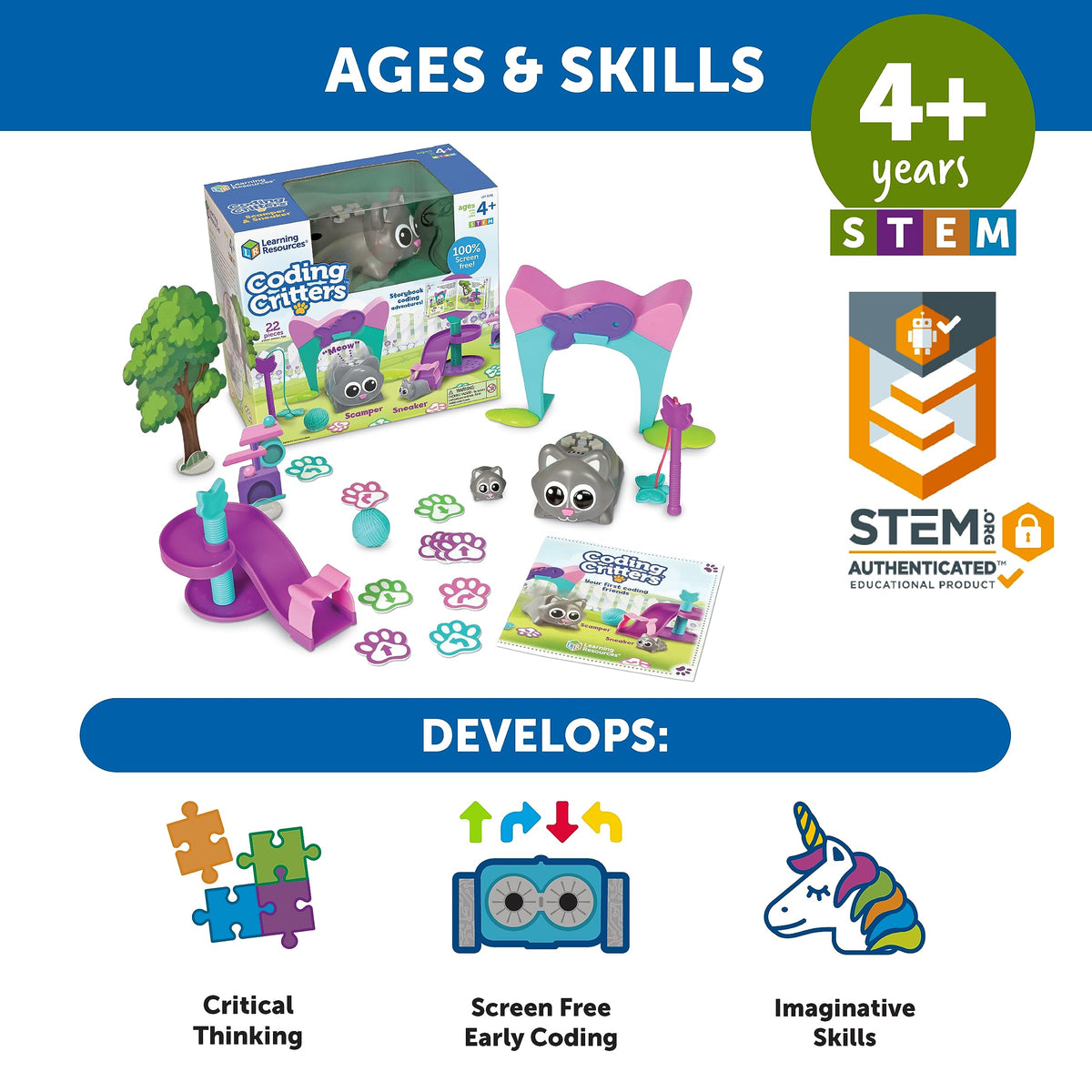 Learning Resources Home learning corner with coding toys for kids.