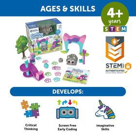 Learning Resources Home learning corner with coding toys for kids.