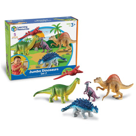 Learning Resources jumbo Apatosaurus 13in, durable dinosaur toy for imaginative play and early vocabulary.