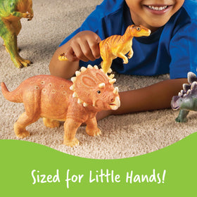 Learning Resources jumbo Raptor figure with slightly flexible plastic for safe play.