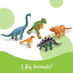 Learning Resources jumbo Stegosaurus figure with vibrant colors for early recognition.