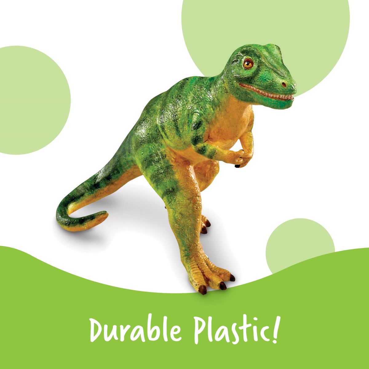 Learning Resources jumbo Triceratops figure, ideal for classrooms and storytelling.