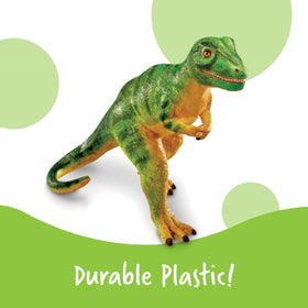 Learning Resources jumbo Triceratops figure, ideal for classrooms and storytelling.