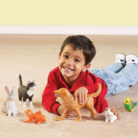 Learning Resources Jumbo Domestic Pets dog figure promotes pretend care and storytelling