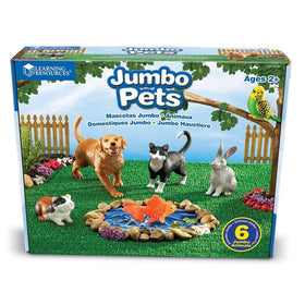 Learning Resources Jumbo Domestic Pets rabbit figure invites caregiver play and empathy