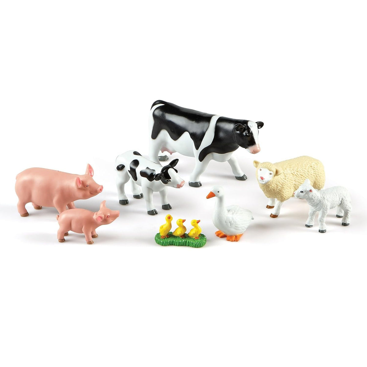Learning Resources jumbo farm animals cow and calf for pretend play and early vocabulary growth