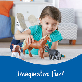 Learning Resources Jumbo Farm Pig: bright, easy-grip design supports fine motor play.