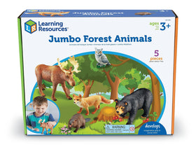 Learning Resources jumbo forest animals set showcasing all figures for group play