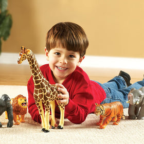 Learning Resources Jumbo Jungle Gorilla toy encourages cooperative play and exploration.