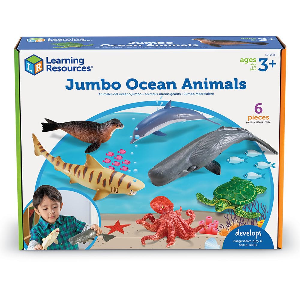 Learning Resources jumbo ocean crab chunky easy to grip figure for little hands and role play