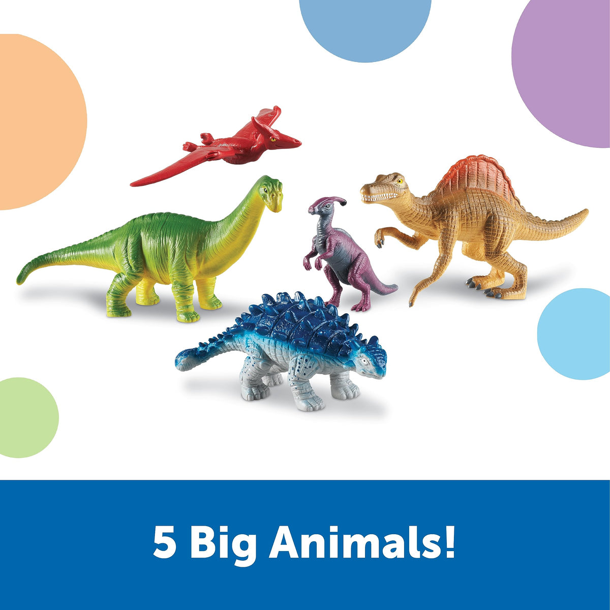 Learning Resources jumbo Pteranodon 13in, lightweight dino for flight-themed pretend play.