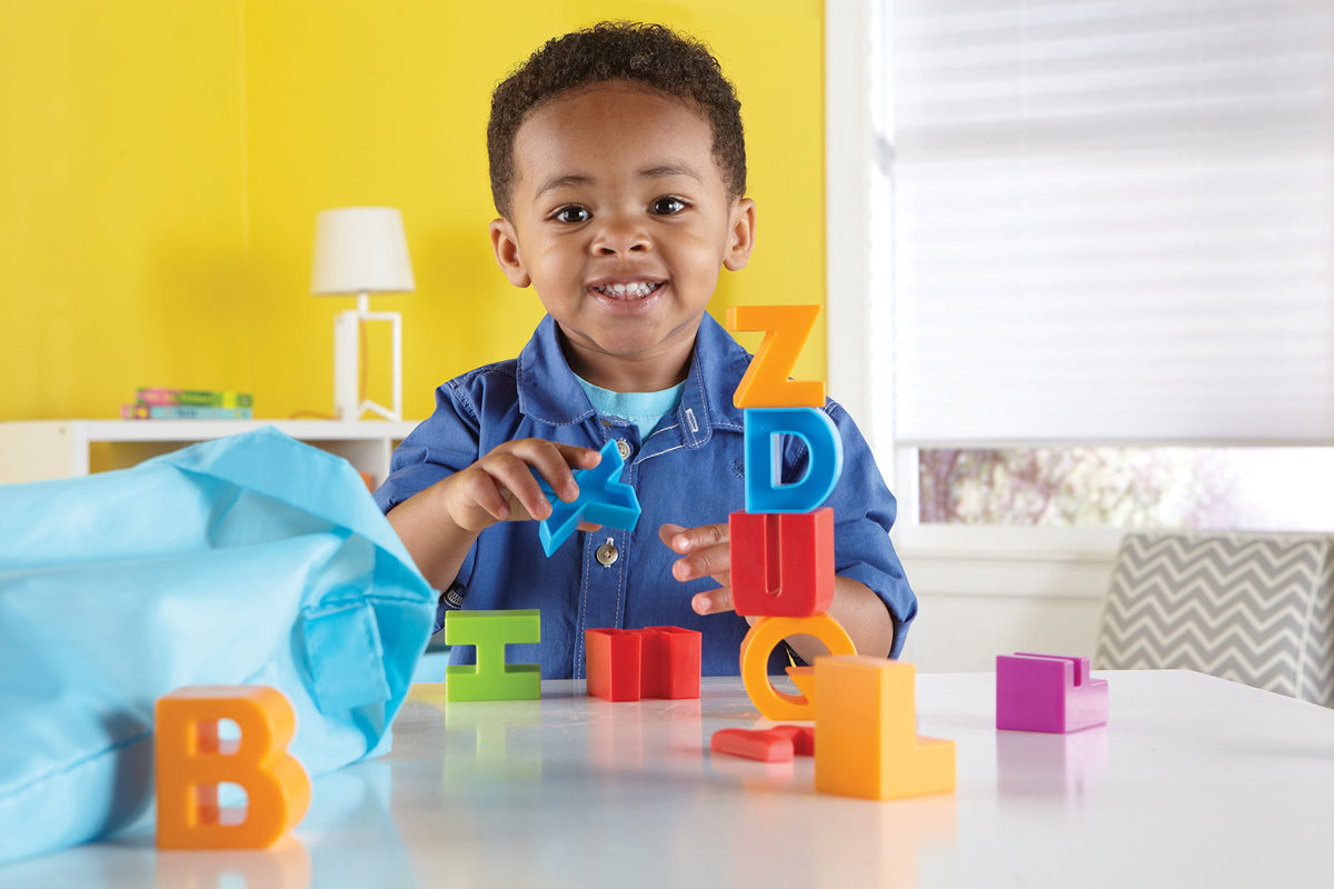 Learning Resources Letter Blocks bath-toy designed for waterproof literacy and water-based play