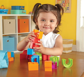 Learning Resources Letter Blocks self-correcting-design invites independent exploration and Montessori-style learning