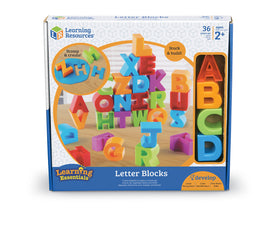 Learning Resources Letter Blocks storage-bag helps keep pieces organized for home or classroom