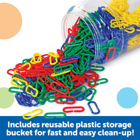 Patterning and color sorting with Learning Resources Rainbow Links