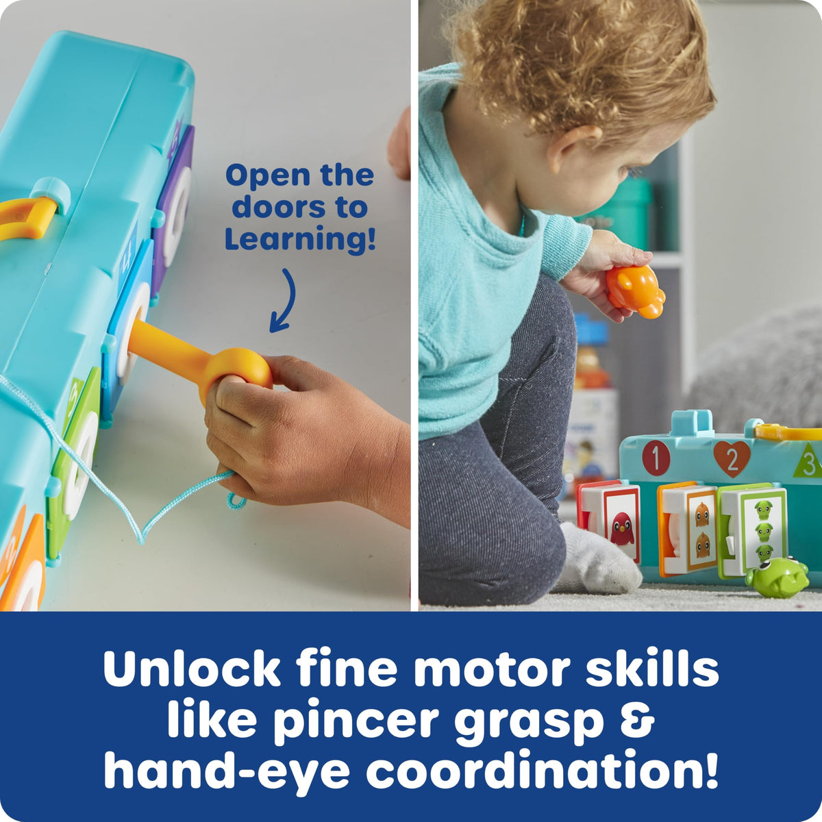 Learning Resources Lock & Key Clubhouse keys and locks boost finger control and problem solving.