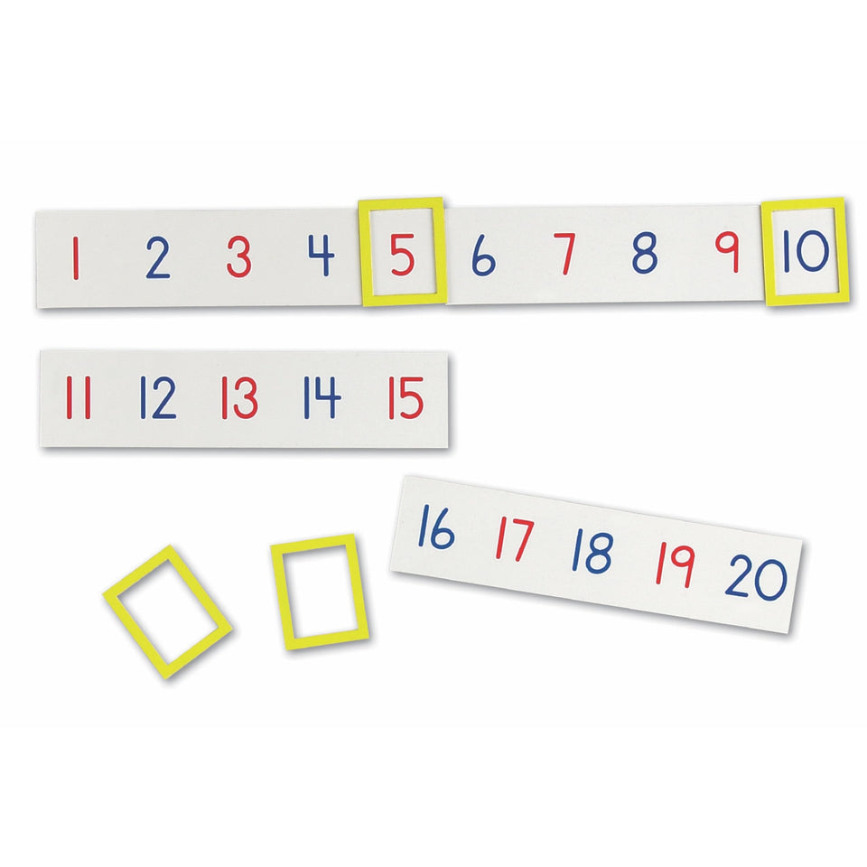 Learning Resources magnetic number line 1-100 with color-coded evens and odds for counting.