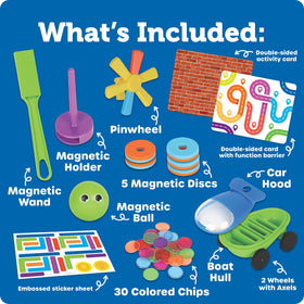 Learning Resources Magnetworks durable plastic pieces for hands-on science play.