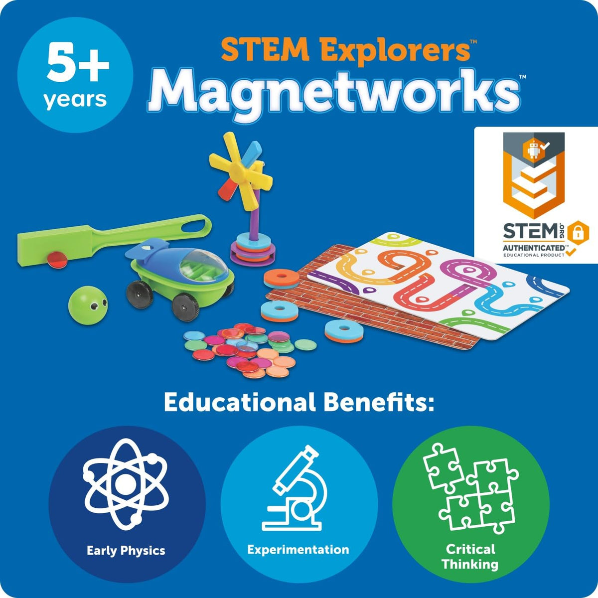 Learning Resources Magnetworks magnetic ball used to explore attraction and stacking.