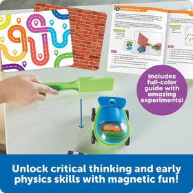 Learning Resources Magnetworks pinwheel spin demonstrates magnetic influence on motion.