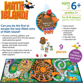 Learning Resources Math Island crumbling bridges highlight planning and strategic moves.